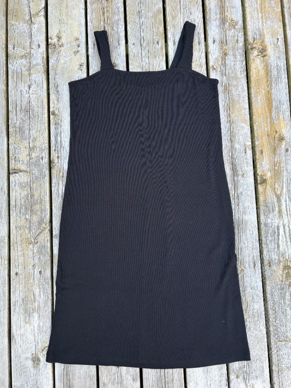 Old Navy ⎸ Cotton Blend Fitted Rib-Knit Midi Dress